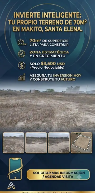 Terreno en venta en Santa Elena – Santa Elena / ruta del spo